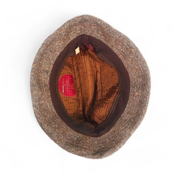 The Traveler Crushable by Country Gentlemen Vintage Wool Tweed Hat 6 7/8 - Picture 5 of 7